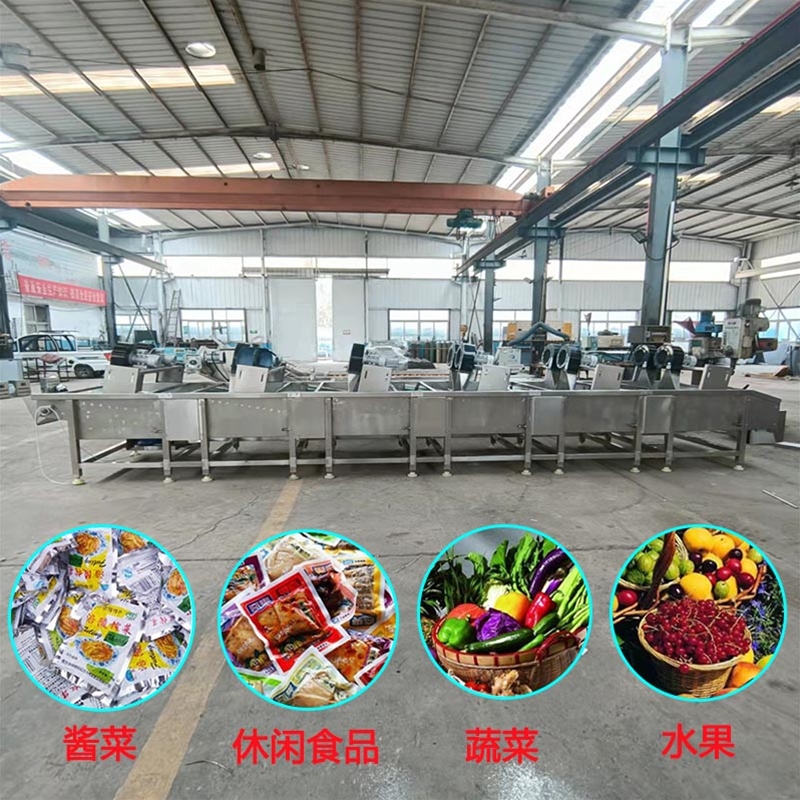  大型蔬菜震動(dòng)瀝水風(fēng)干機(jī) 多功能果蔬清洗風(fēng)干線